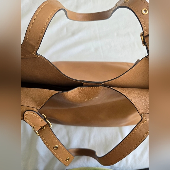 Coach Gramercy Tote Honey Brown Full Grain Leather Shoulder Bag NWT - Picture 7 of 16